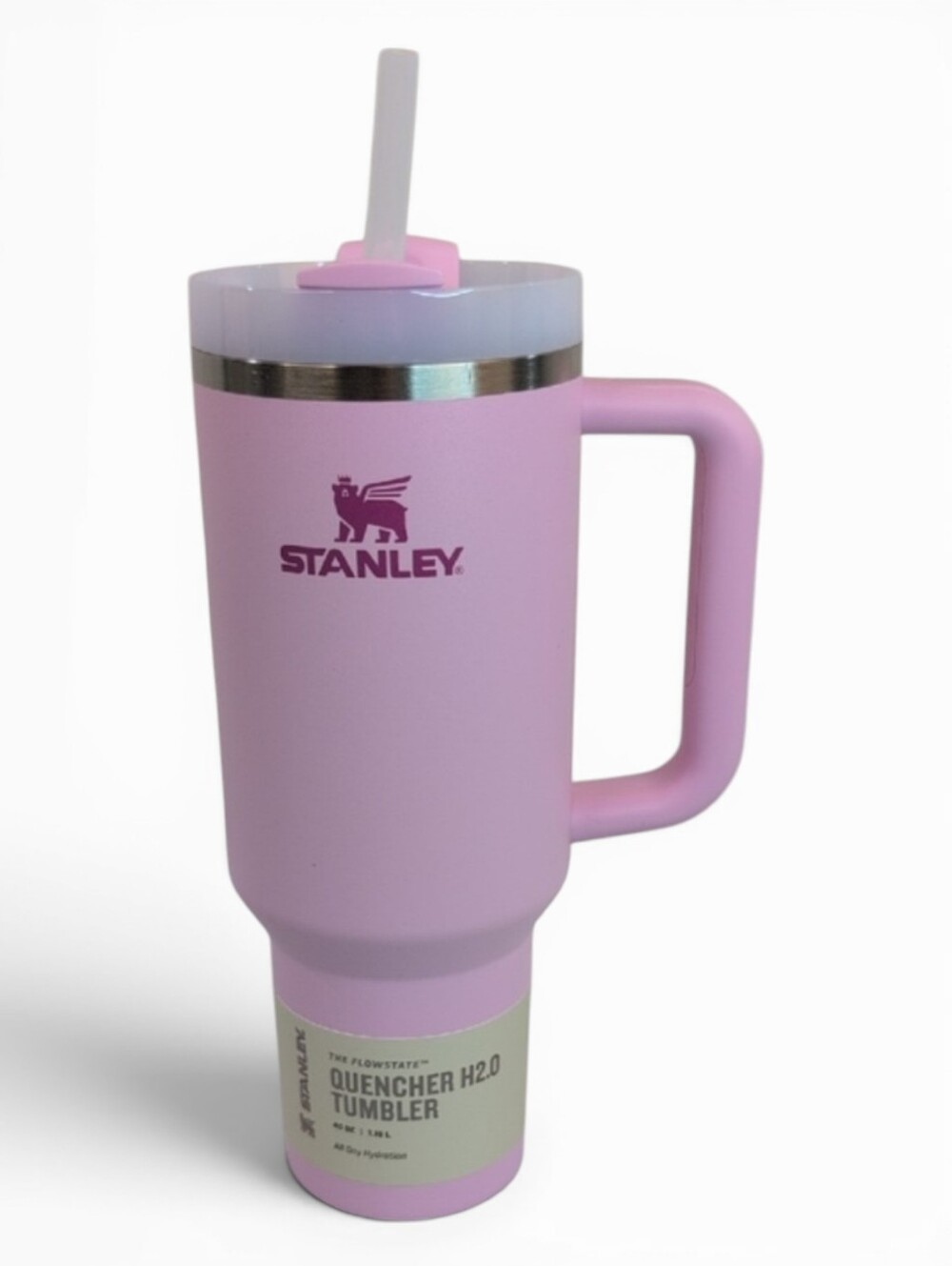 Stanley The Flowstate Quencher H2.O 40 Oz Tumbler All Day Hydration Pink